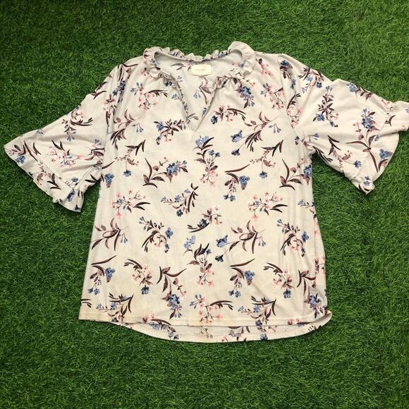other Tops - Women's Grey Floral Melloday Blouse